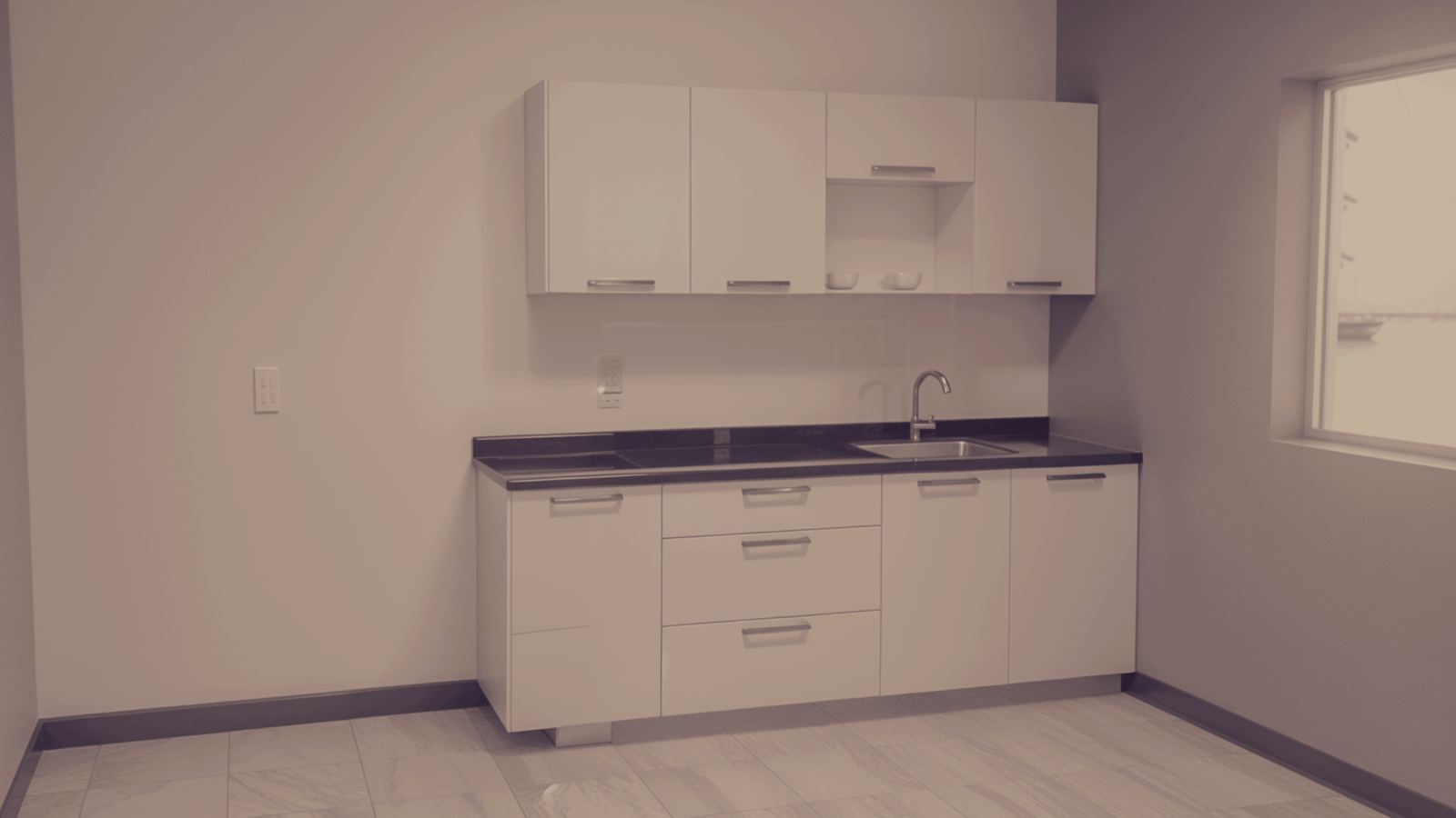 Cocineta para interior de nave industrial