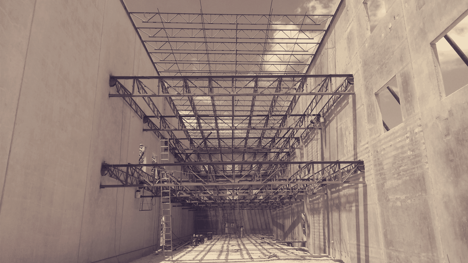 Estructuras de metal de construcción industrial